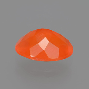 Opale di fuoco naturale arancione da 1,63 ct, taglio ovale, trasparente