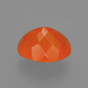 Opale di fuoco Arancione naturale da 2.82 ct, Taglio ovale, Traslucido