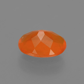 Opale di fuoco naturale arancione da 1,04 ct, taglio ovale, trasparente