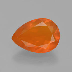 Opale di fuoco Arancione naturale da 1.94 ct, Forma a pera, Trasparente