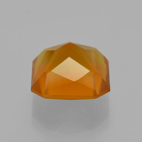 Opale di fuoco Giallo-arancione naturale da 4.62 ct, Taglio smeraldo, Traslucido