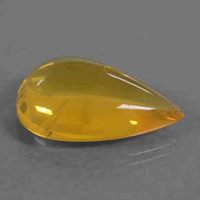 Opale di fuoco Giallo-arancione naturale da 16.66 ct, Forma a pera, Trasparente