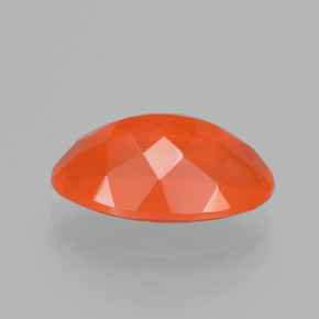 Opale di fuoco naturale arancione da 2,58 ct, taglio ovale, trasparente