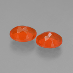 Opale di fuoco naturale arancione da 1,40 ct, taglio ovale, trasparente