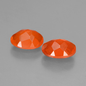 Opale di fuoco naturale arancione da 1,35 ct, taglio ovale, trasparente