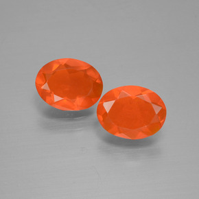 Opale di fuoco naturale arancione da 1,15 ct, taglio ovale, trasparente