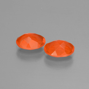 Opale di fuoco naturale arancione da 1,15 ct, taglio ovale, trasparente