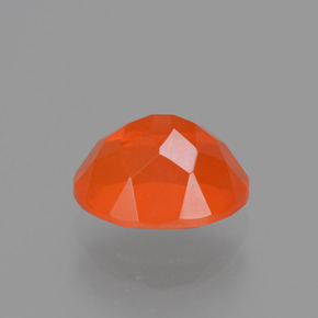 Opale di fuoco naturale arancione da 1,12 ct, taglio ovale, trasparente