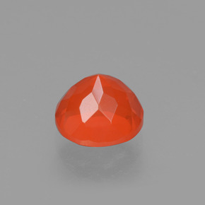 Opale di fuoco naturale arancione da 0,96 ct, taglio rotondo, trasparente