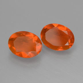 Opale di fuoco Arancione naturale da 0.00 ct, Ovale, Trasparente