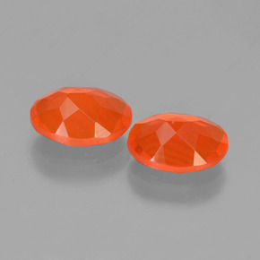 Opale di fuoco naturale arancione da 1,19 ct, taglio ovale, trasparente