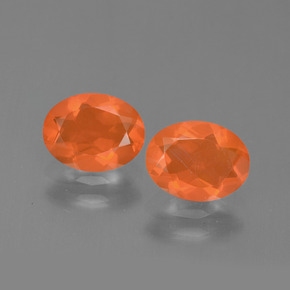 Opale di fuoco naturale arancione da  ct, taglio ovale, trasparente
