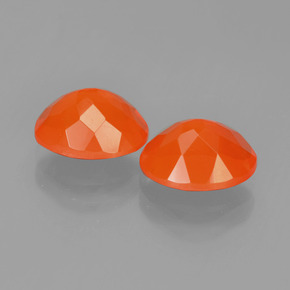 Opale di fuoco naturale arancione da 2,19 ct, taglio ovale, trasparente