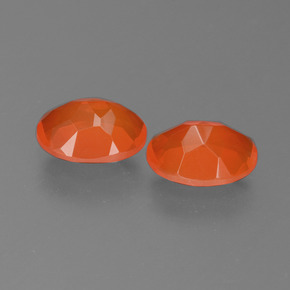 Opale di fuoco naturale arancione da 1,41 ct, taglio ovale, trasparente