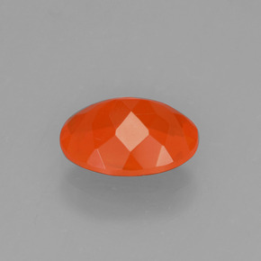 Opale di fuoco naturale arancione da 0,98 ct, taglio ovale, trasparente