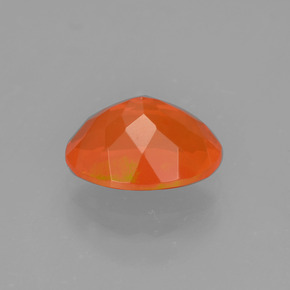 Opale di fuoco naturale arancione da 1,05 ct, taglio ovale, trasparente