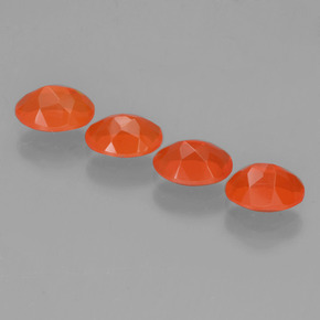 Opale di fuoco naturale arancione da 1,81 ct, taglio ovale, trasparente