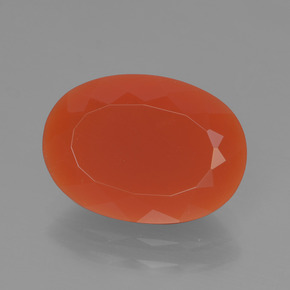 Opale di fuoco naturale arancione da 2,83 ct, taglio ovale, traslucido