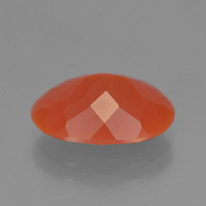 Opale di fuoco naturale arancione da 2,83 ct, taglio ovale, traslucido