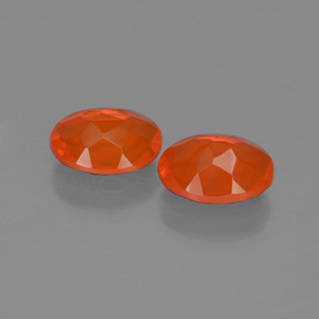Opale di fuoco naturale rosso da 1,29 ct, taglio ovale, trasparente
