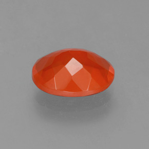 Opale di fuoco naturale arancione da 1,43 ct, taglio ovale, trasparente