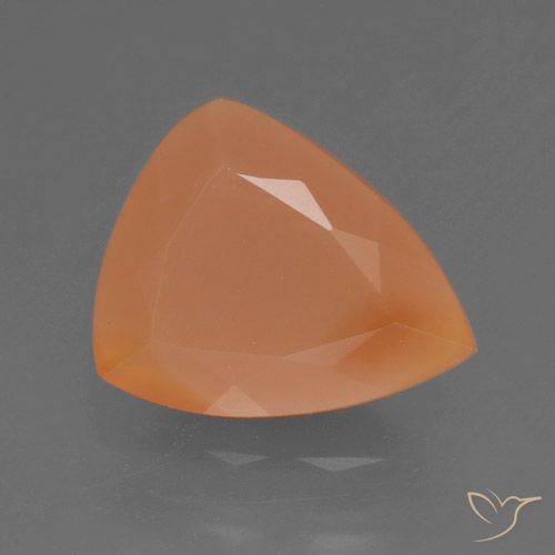 Opale di fuoco Arancia Albicocca tiepida Warm naturale da 1.34 ct, Taglio trillion, Opaco