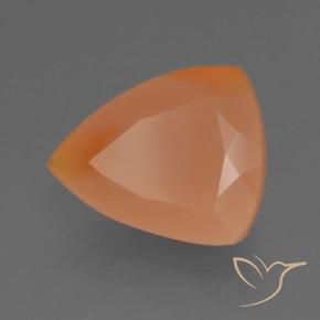Opale di fuoco Arancia Albicocca tiepida Warm naturale da 1.34 ct, Taglio trillion, Opaco