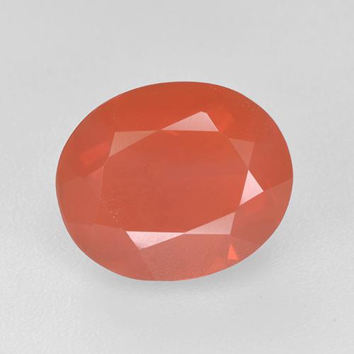 Opale di fuoco Arancia Fuoco naturale da 2.89 ct, Taglio ovale, Traslucido