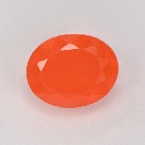 Opale di fuoco Arancio Intenso naturale da 1.30 ct, Taglio ovale, Trasparente