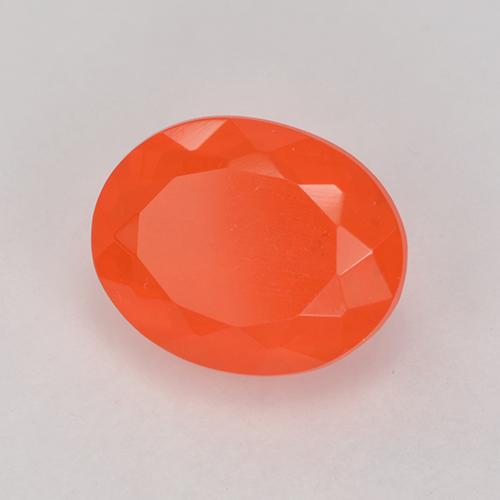 Opale di fuoco Arancio Intenso naturale da 1.30 ct, Taglio ovale, Trasparente
