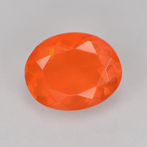 Opale di fuoco Arancio Intenso naturale da 1.13 ct, Taglio ovale, Trasparente