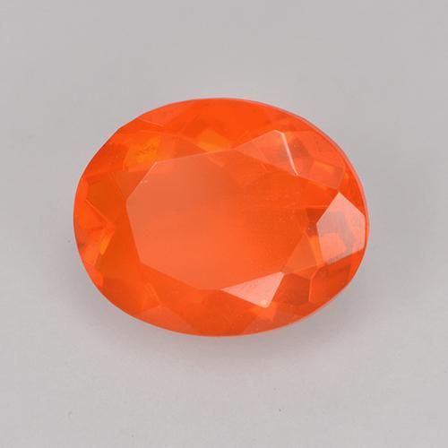 Opale di fuoco Arancio Intenso naturale da 1.13 ct, Taglio ovale, Trasparente