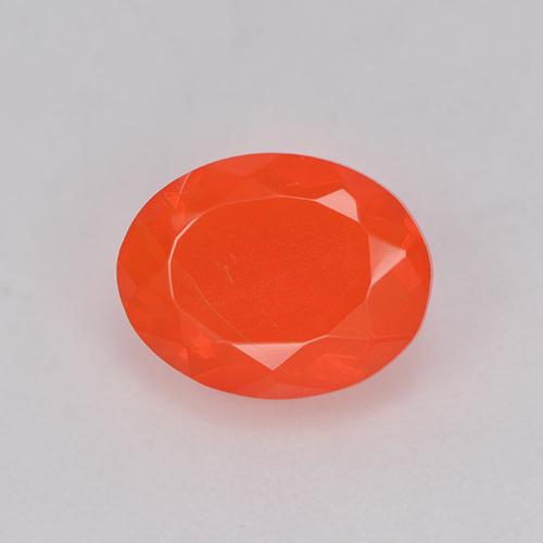 Opale di fuoco naturale arancione da 0,93 ct, taglio ovale, trasparente
