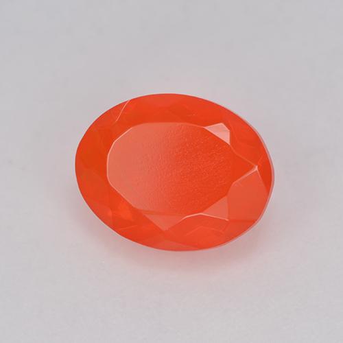 Opale di fuoco naturale arancione da 0,93 ct, taglio ovale, trasparente