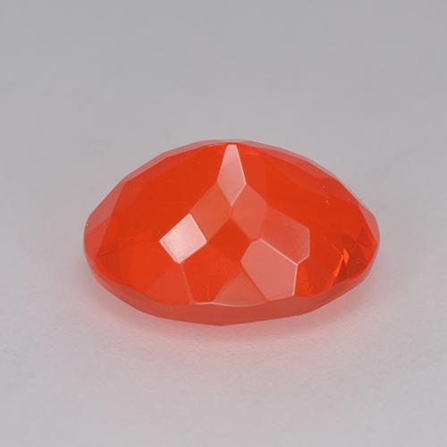 Opale di fuoco Rosso cremisi brillante-arancione naturale da 2.42 ct, Taglio ovale, Trasparente