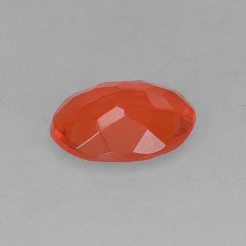 Opale di fuoco Arancio caldo naturale da 0.38 ct, Taglio ovale, Trasparente