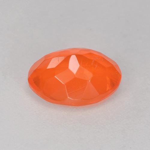 Opale di fuoco Arancio Intenso naturale da 0.85 ct, Taglio ovale, Trasparente