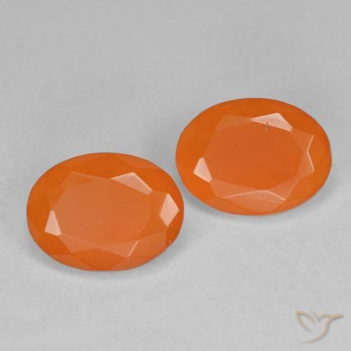 Gemme di Opale di fuoco Arancia Albicocca tiepida Warm naturale da 1.44 ct, Ovale, Trasparente