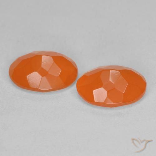 Gemme di Opale di fuoco Arancia Albicocca tiepida Warm naturale da 1.44 ct, Ovale, Trasparente