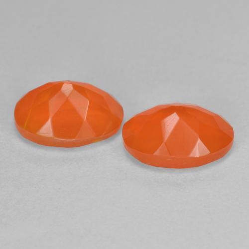 Opale di fuoco naturale arancione da 1,50 ct, taglio ovale, trasparente