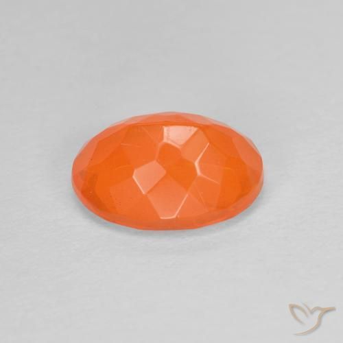 Opale di fuoco Arancio Medio naturale da 0.79 ct, Ovale, Trasparente