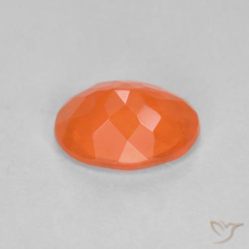 Opale di fuoco Arancio Medio naturale da 0.68 ct, Ovale, Traslucido