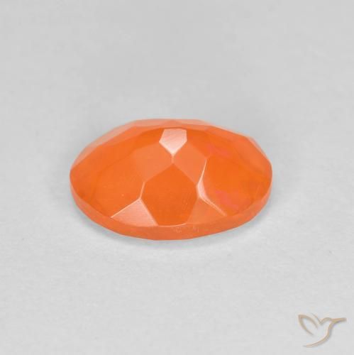 Opale di fuoco Arancia Fuoco naturale da 0.76 ct, Ovale, Traslucido