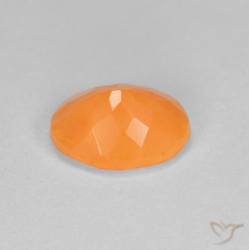 Opale di fuoco Arancio Medio naturale da 0.75 ct, Ovale, Traslucido