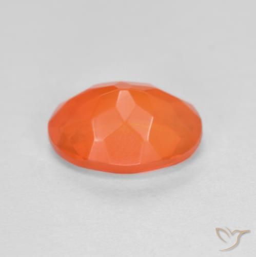Opale di fuoco Arancio Intenso naturale da 0.72 ct, Ovale, Traslucido