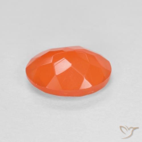 Opale di fuoco Arancio Intenso naturale da 0.72 ct, Ovale, Traslucido