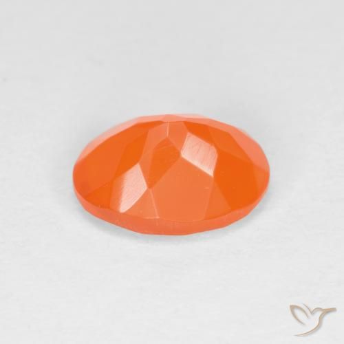 Opale di fuoco Arancio Medio naturale da 0.82 ct, Ovale, Traslucido