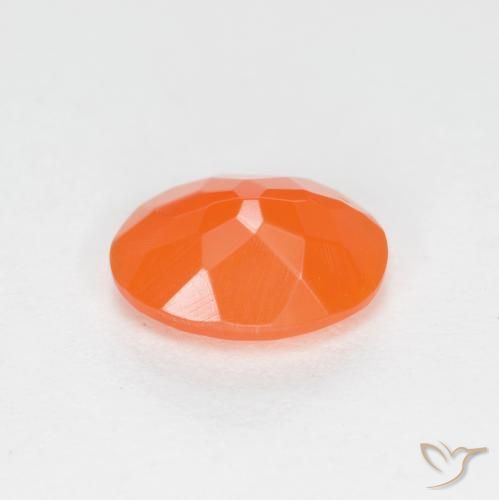 Opale di fuoco Arancio Medio naturale da 0.58 ct, Ovale, Traslucido