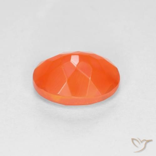 Opale di fuoco Arancio Intenso naturale da 0.77 ct, Ovale, Traslucido