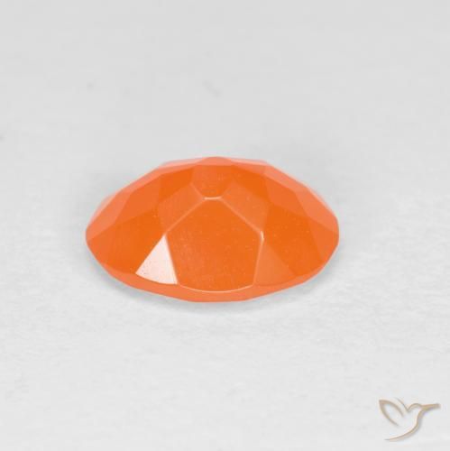 Opale di fuoco Arancio Medio naturale da 0.71 ct, Ovale, Traslucido
